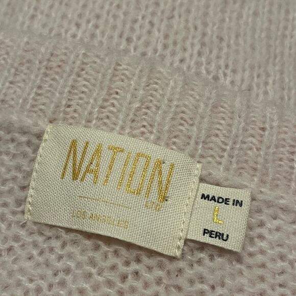 Nation LTD Lara Puff Sleeve Baby Alpaca Merino Wool Blend Sweater - Picture 6 of 8